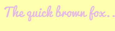 Image with Font Color E4BAE5 and Background Color FEFFAF